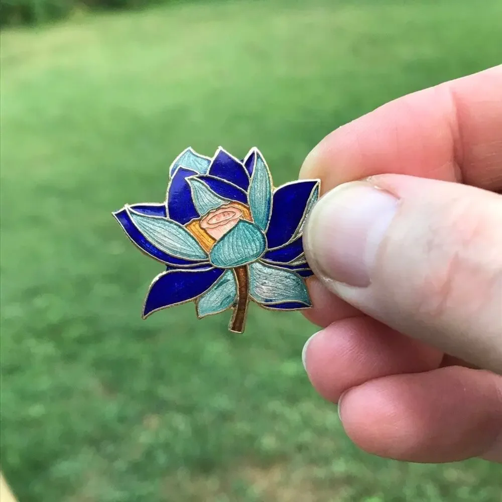 None and/or Unknown waterlily cloisonne